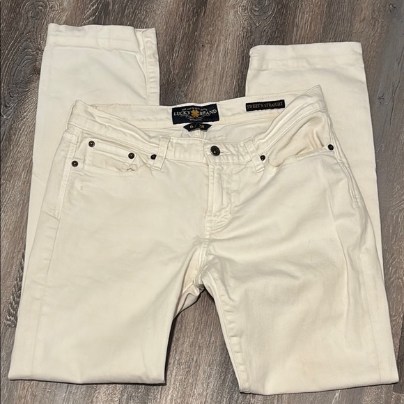 Lucky Brand Cream Denim Pants - Picture 1 of 4